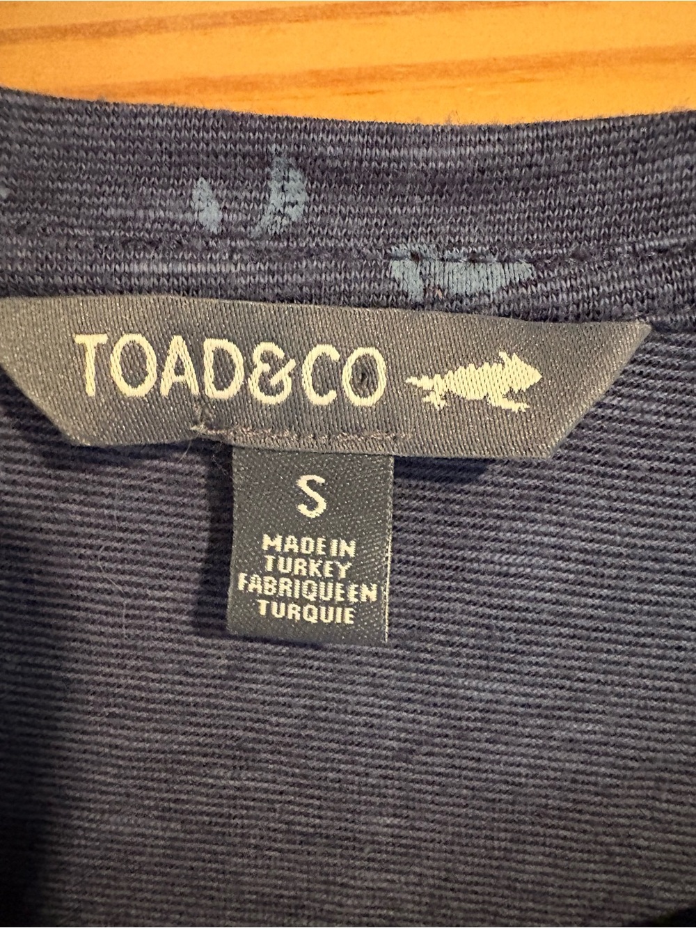 Toad & Co Women’s short sleeved dress Navy Knee Length Organic Cotton Summer - Picture 3 of 7